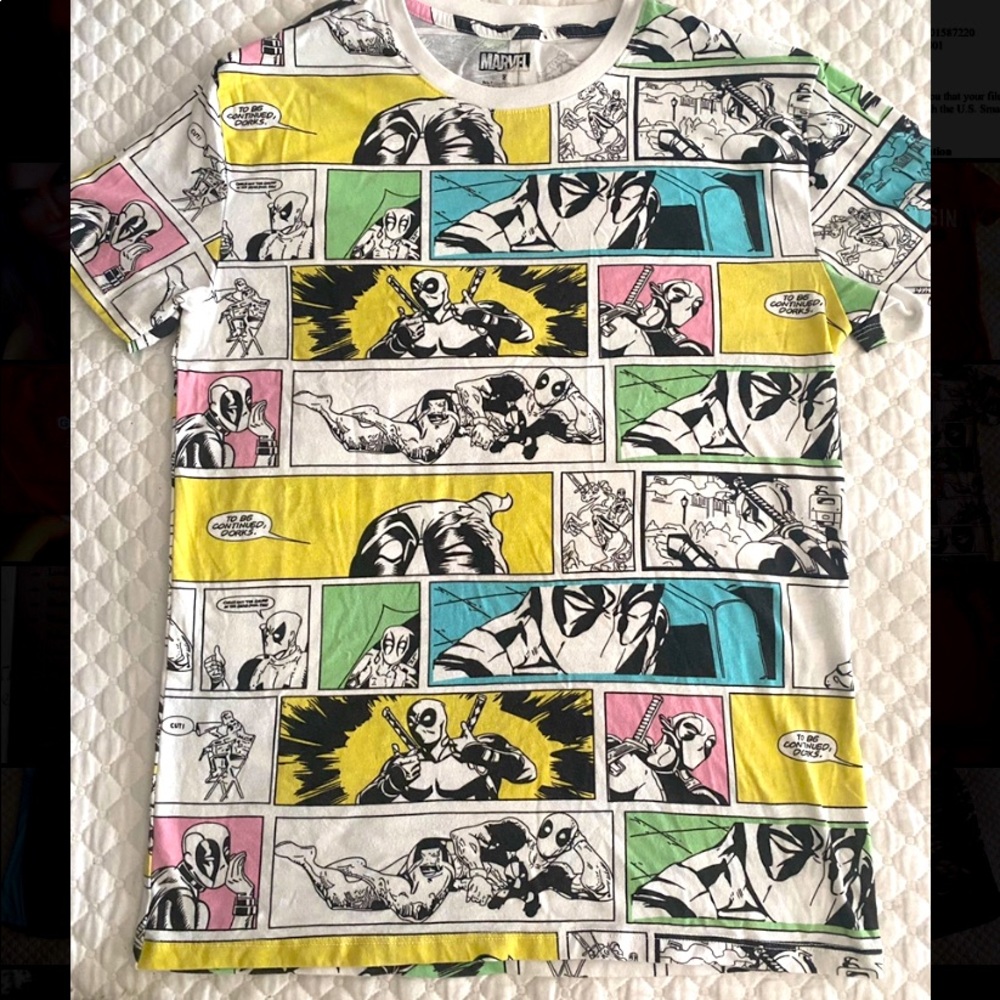 Marvel boys comic tee shirt. Size S